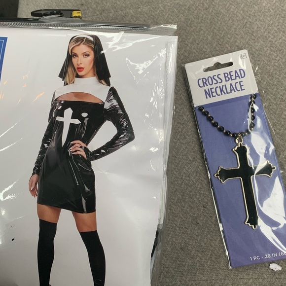 Dolls Kill Other - NWT Naughty Nun Adult Costume Set “Bad Habit Nun” Gothic Halloween